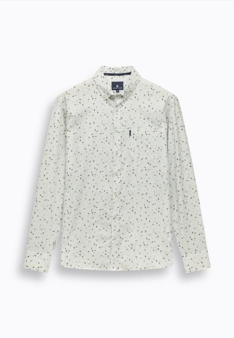 Poplin print ls bd