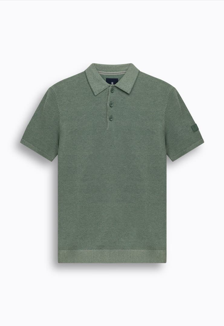 Knitted poloshirt