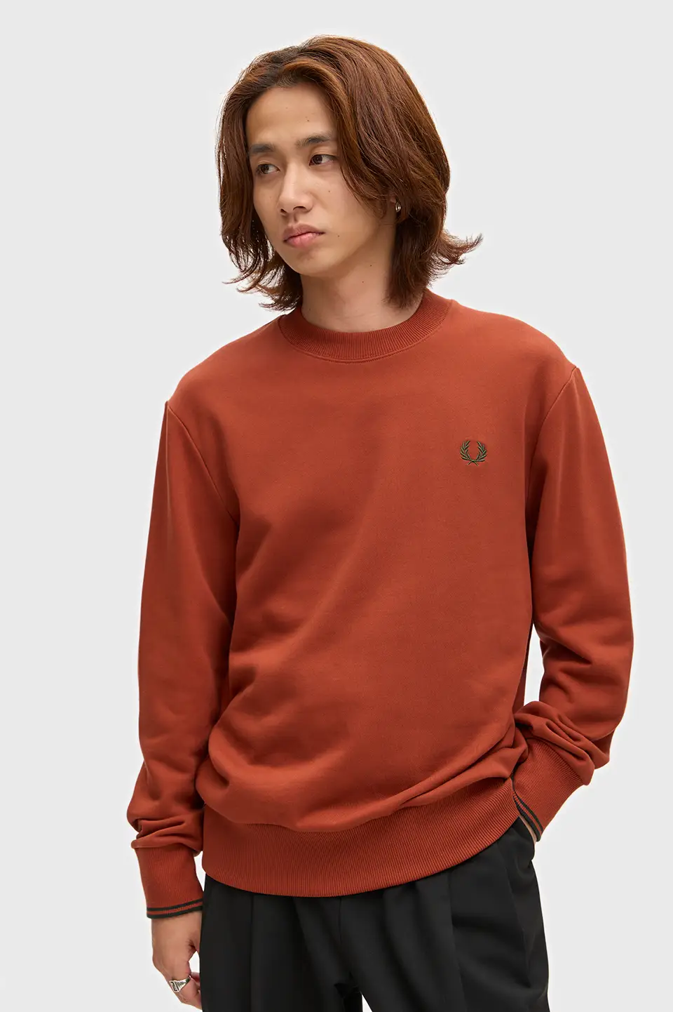 BASIC C-NECK SWEATSHIRT