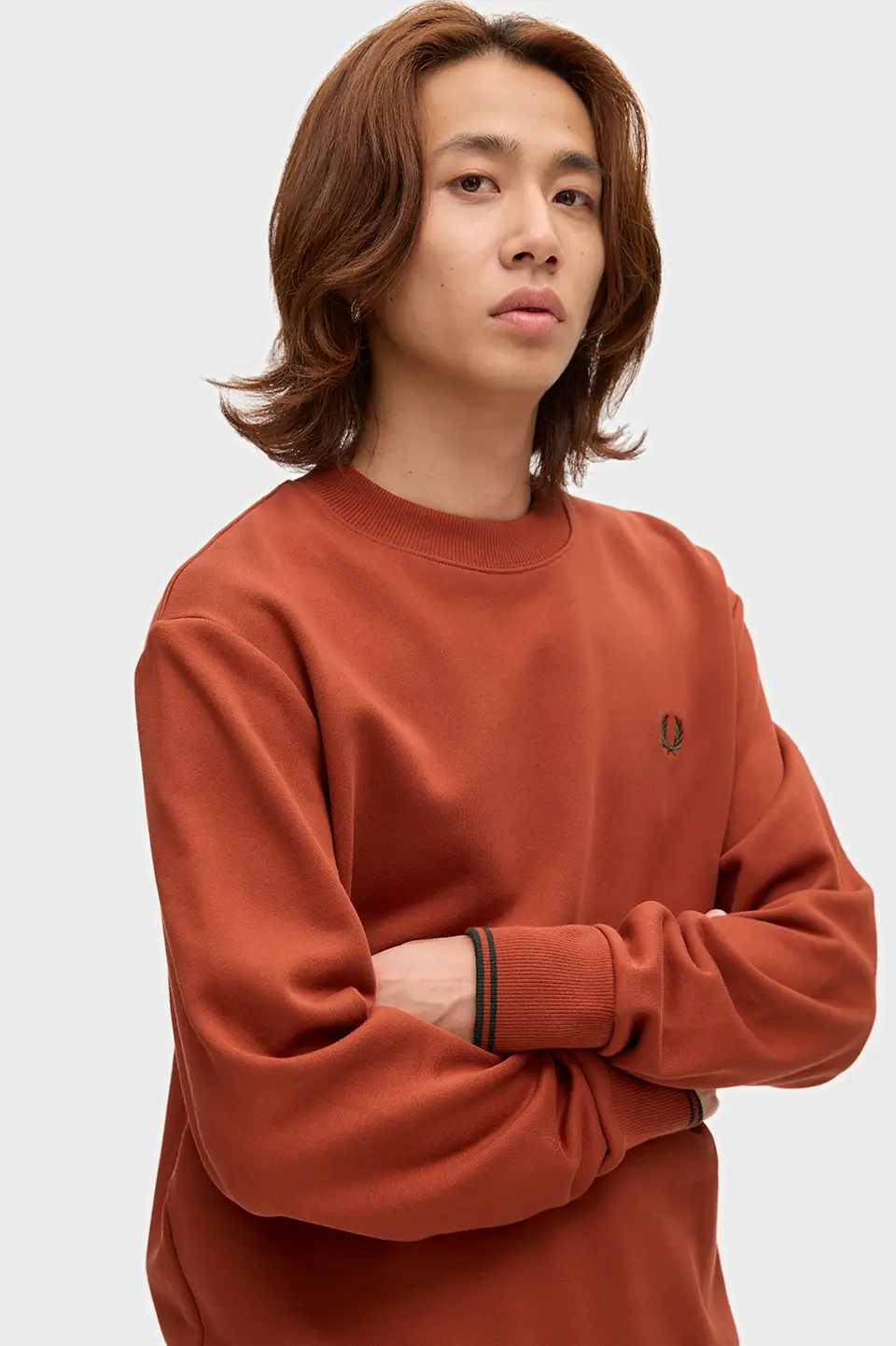 BASIC C-NECK SWEATSHIRT