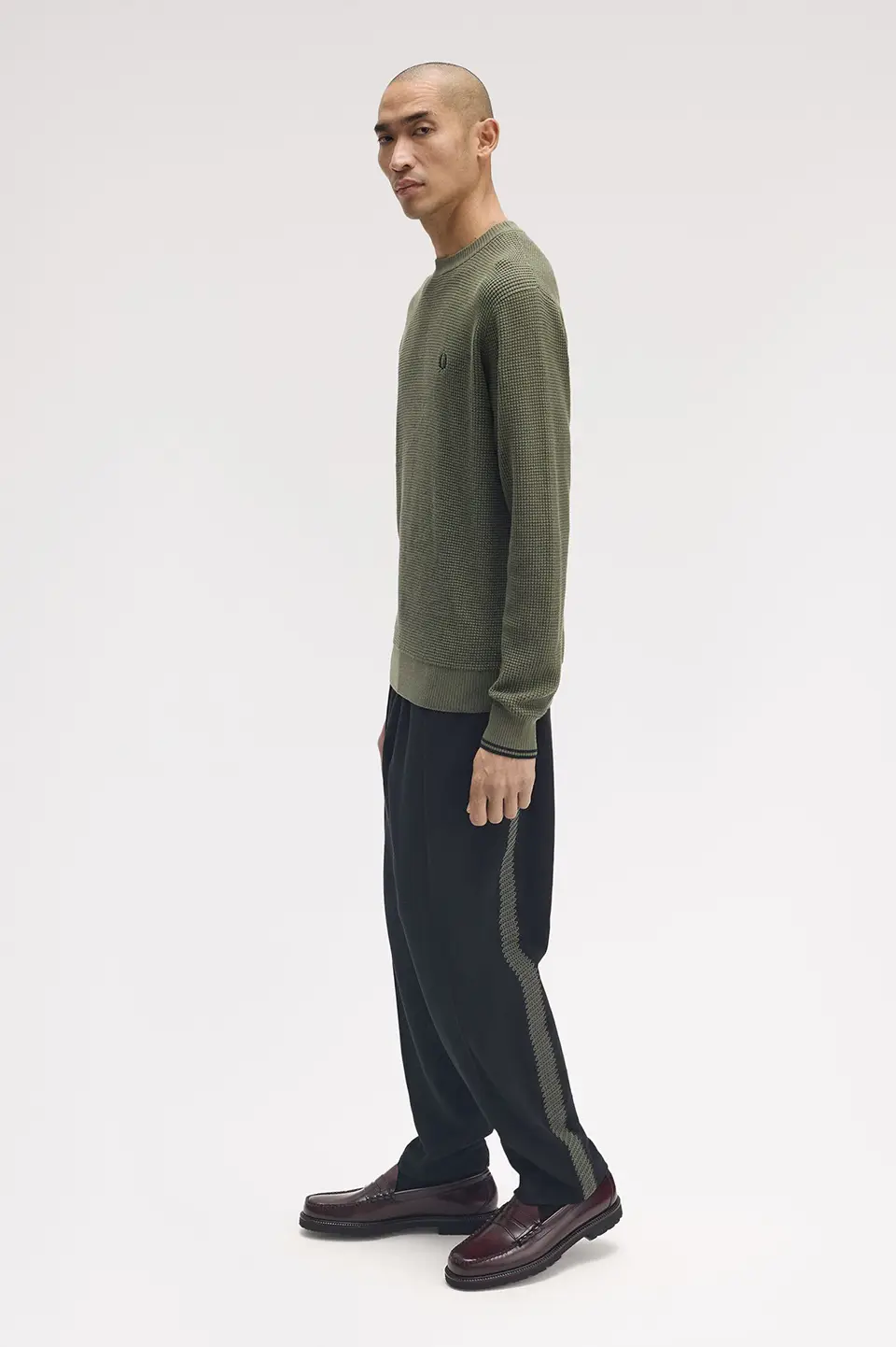 Fred Perry Waffle Stitched Jumper