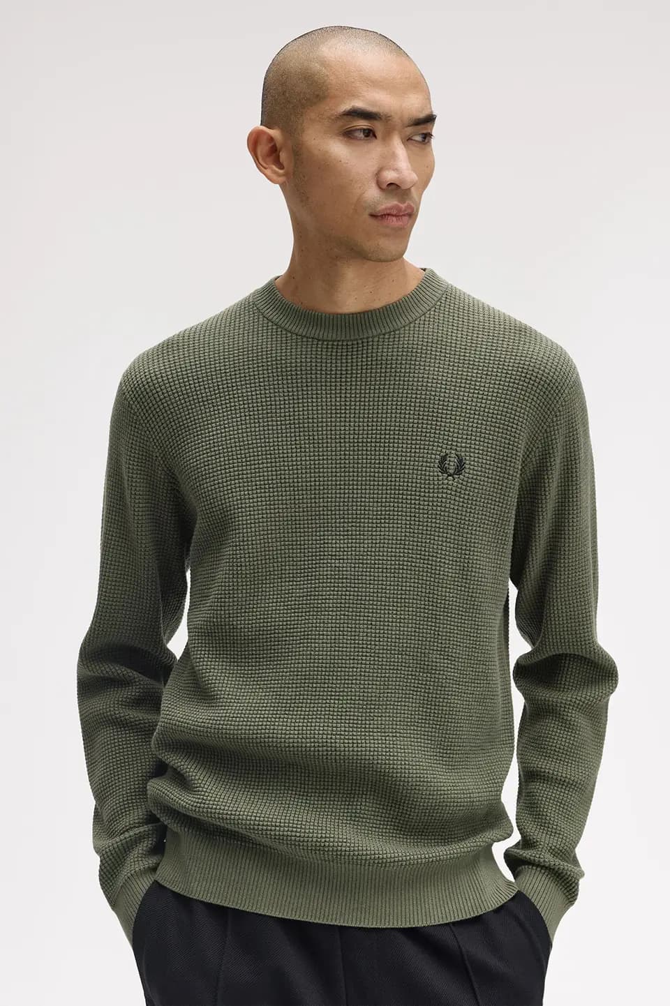 Fred Perry Waffle Stitched Jumper
