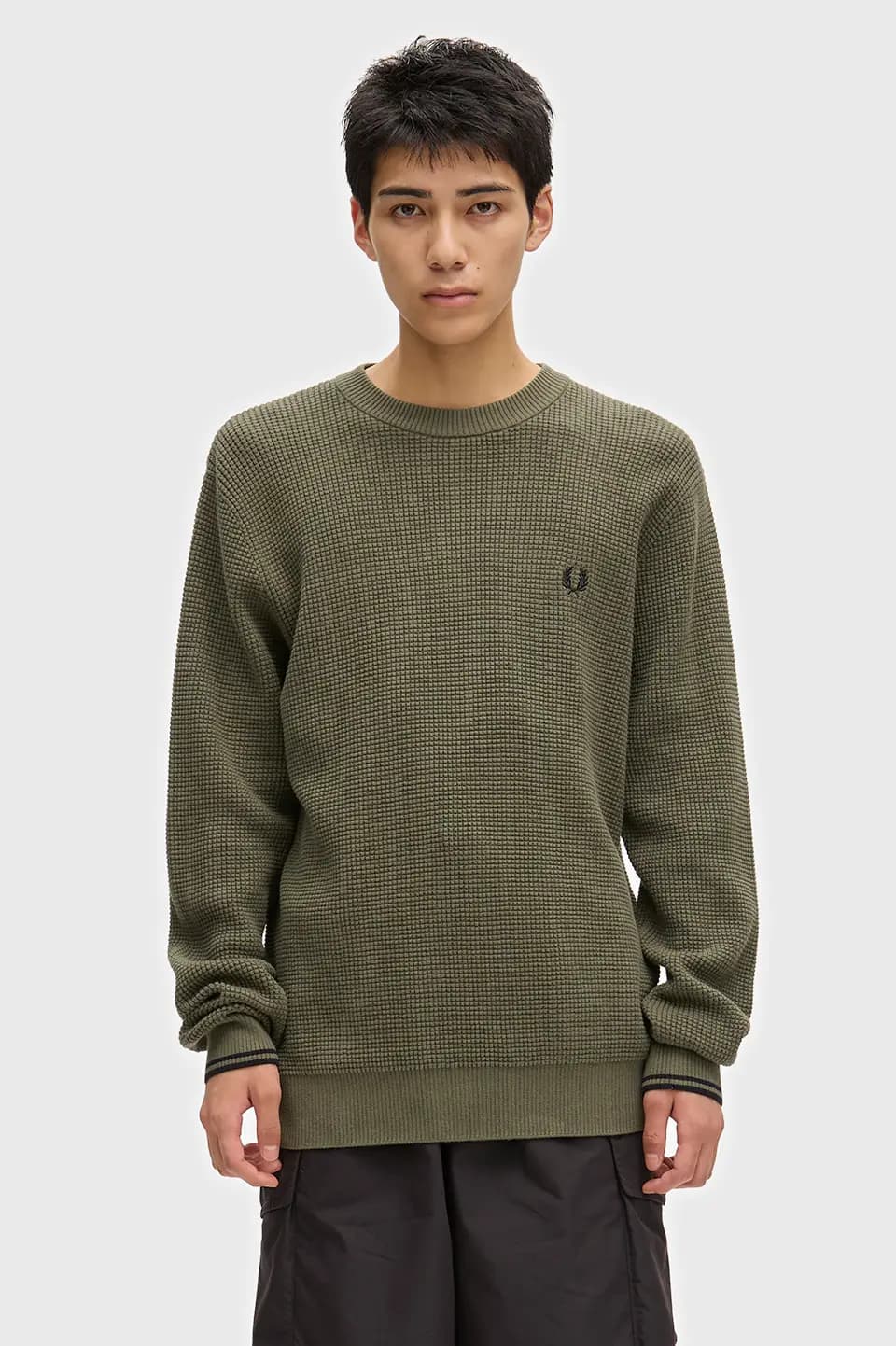 Fred Perry Waffle Stitched Jumper