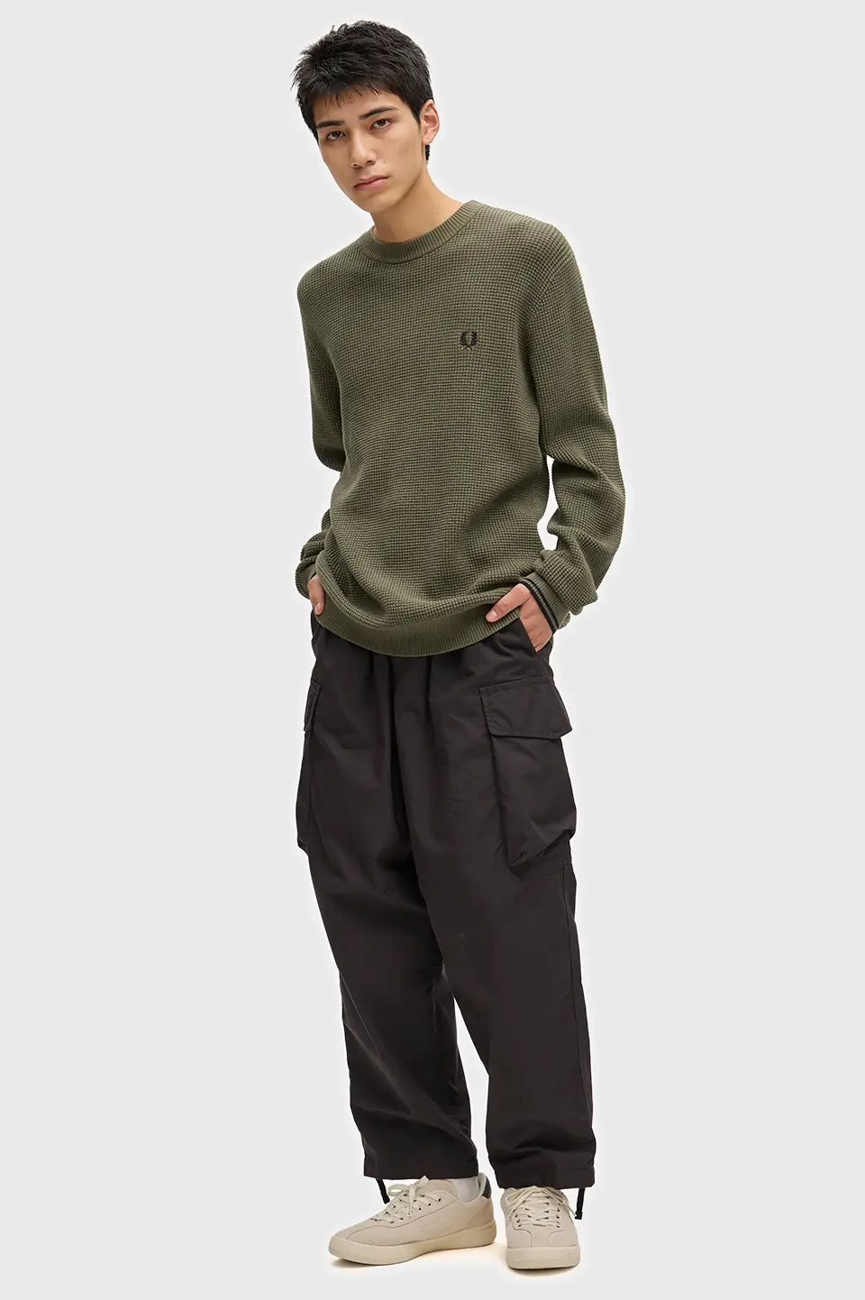 Fred Perry Waffle Stitched Jumper