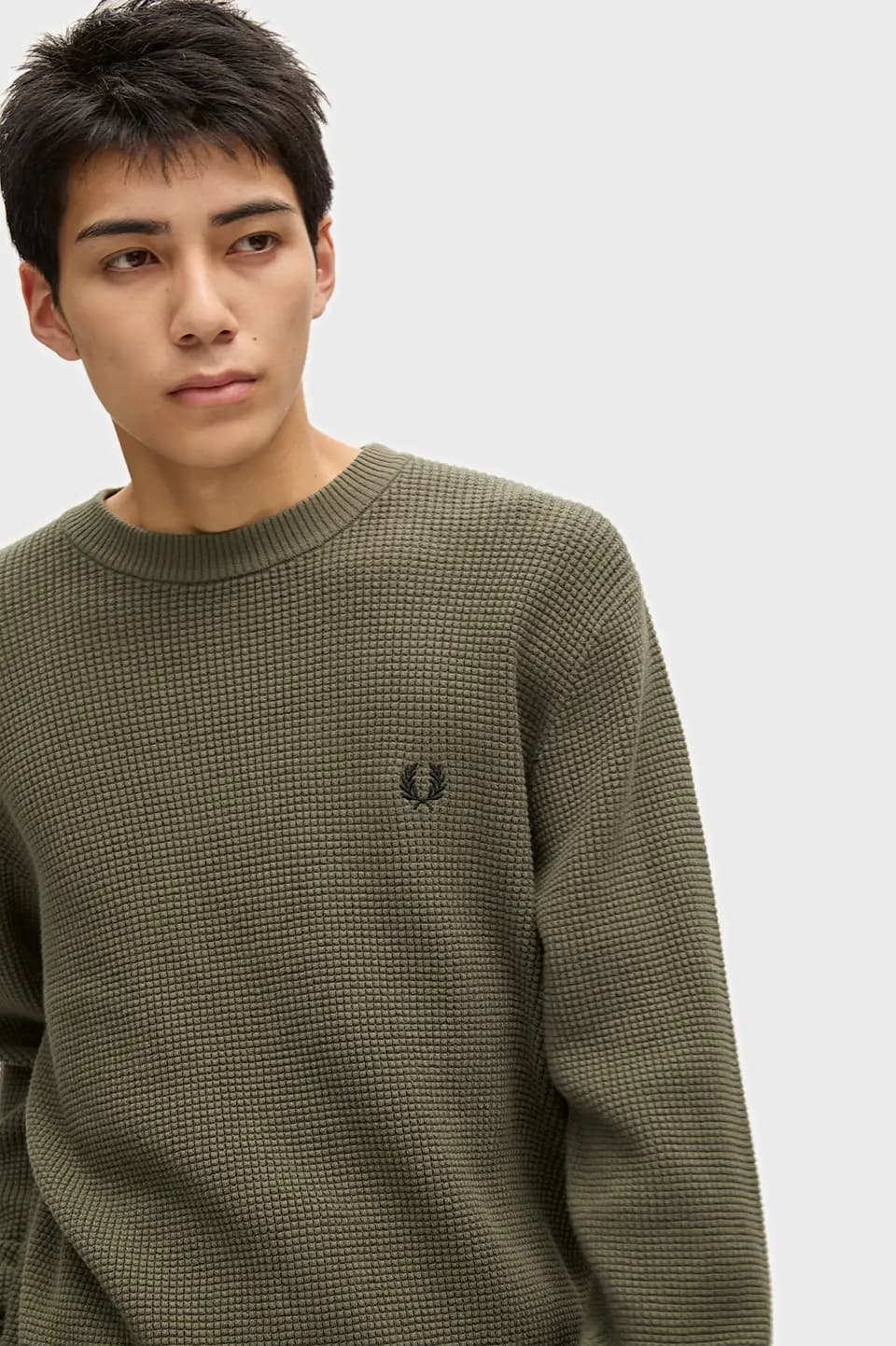 Fred Perry Waffle Stitched Jumper