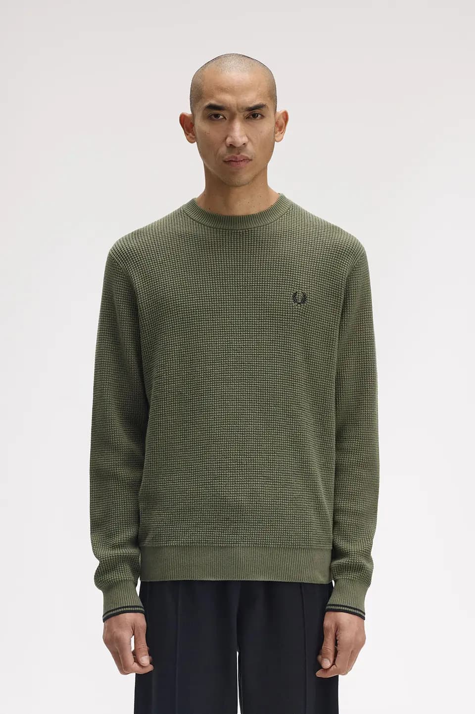 Fred Perry Waffle Stitched Jumper