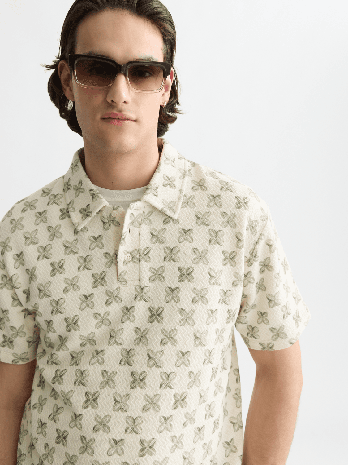 Scotch & Soda Printed Structured Relaxed Polo 183609-310