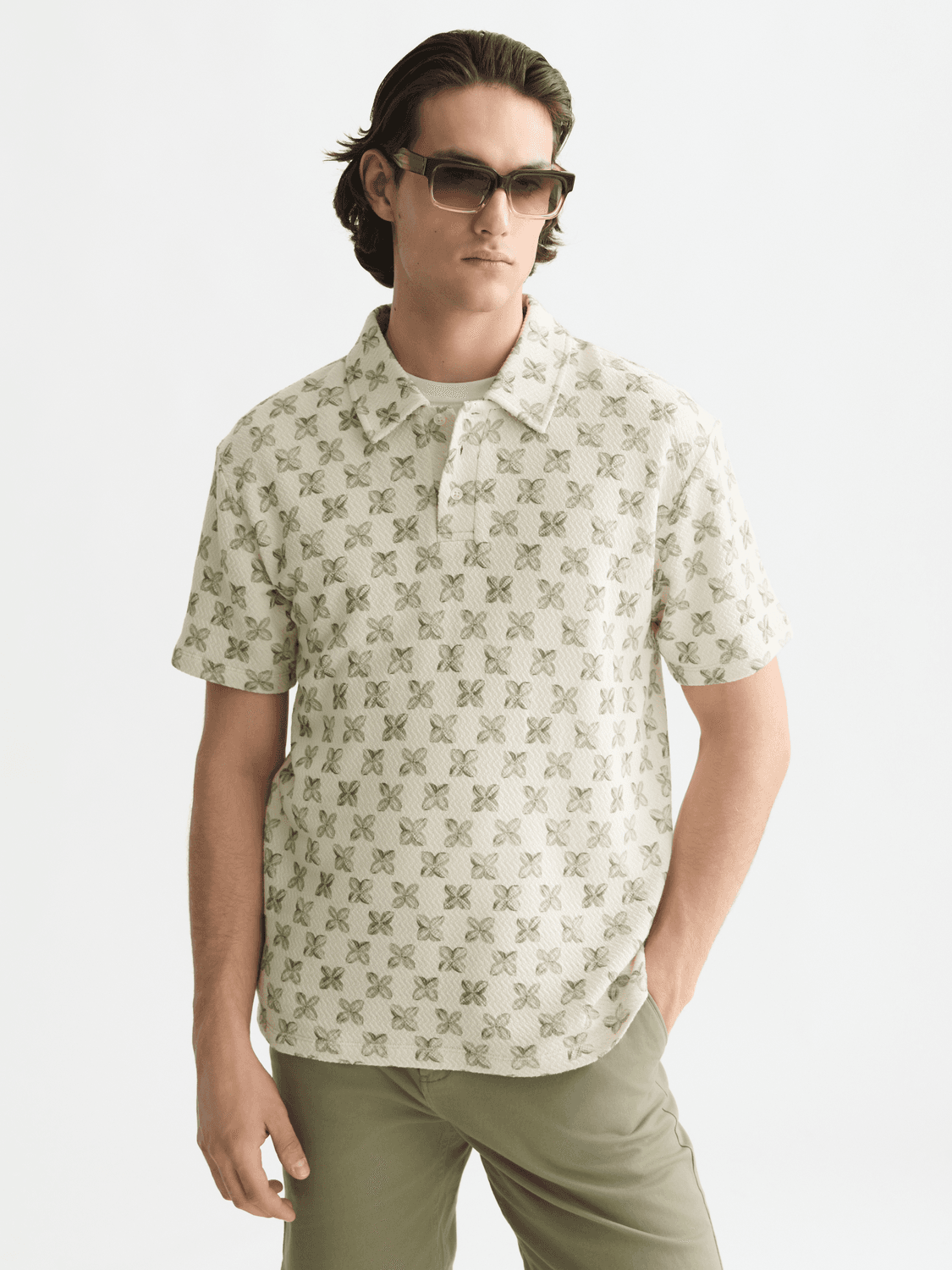 Scotch & Soda Printed Structured Relaxed Polo 183609-310