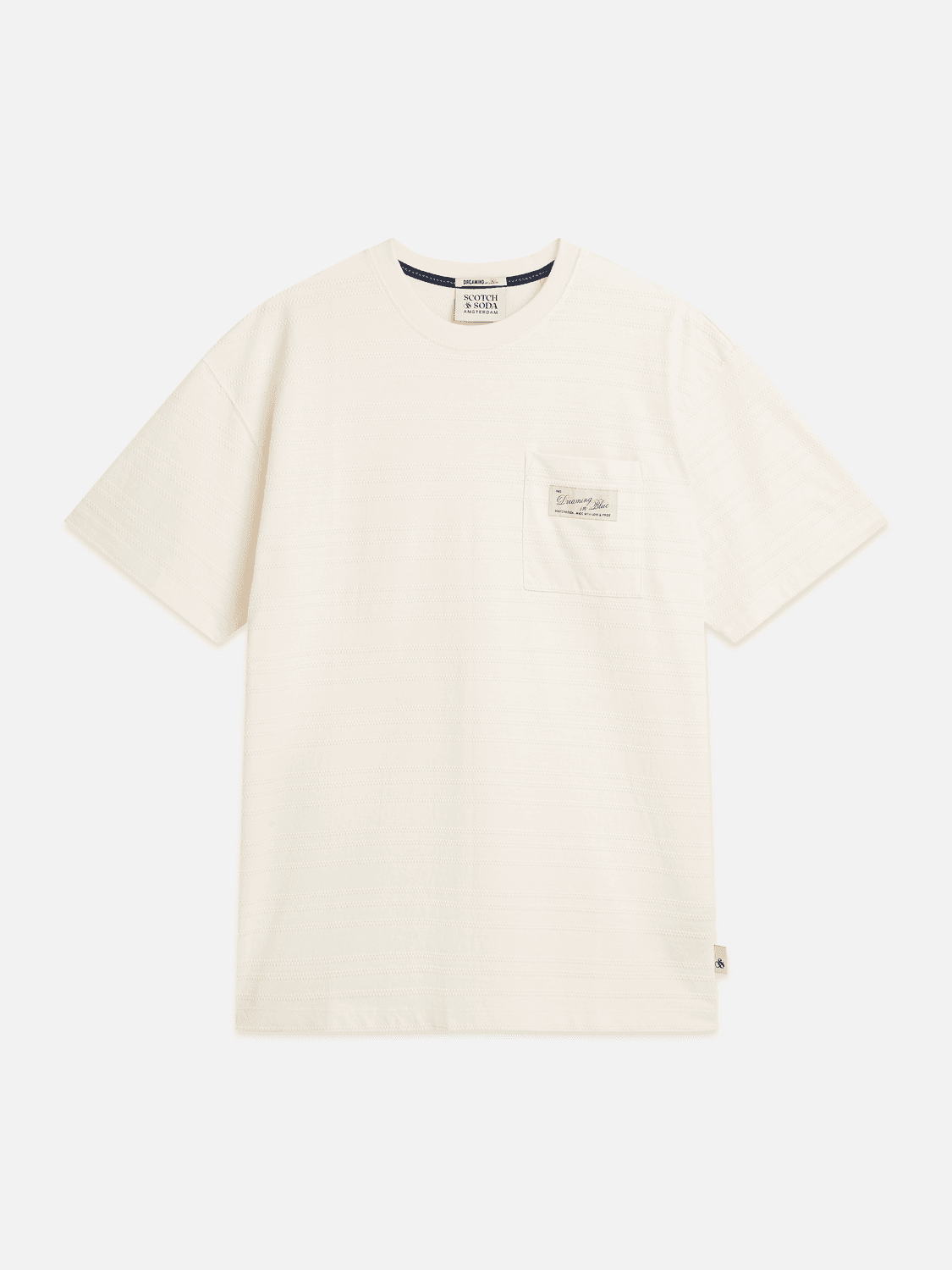 TEXTURED JACQUARD RELAXED-FIT T-SHIRT