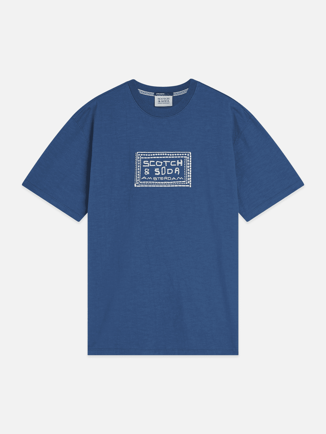 Scotch & Soda Embroidered Front Artwork Relaxed-Fit T-Shirt 183587-410