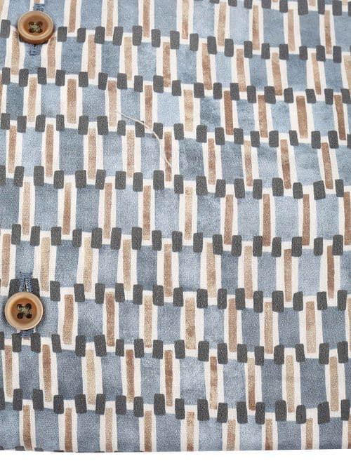 R2 Amsterdam Poplin print shirt
