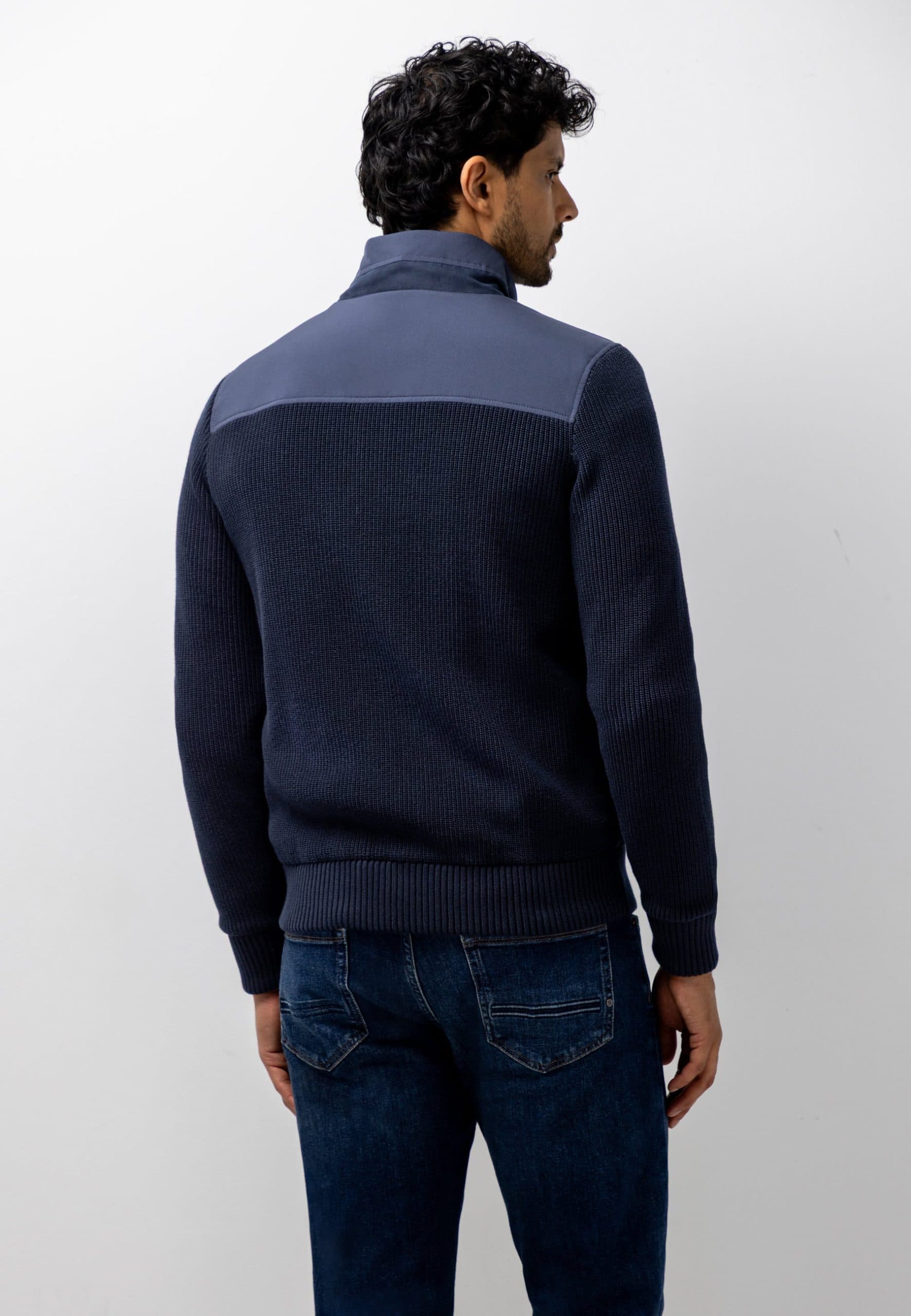 Vest met suèdelook voorzijde 161-26070-5900