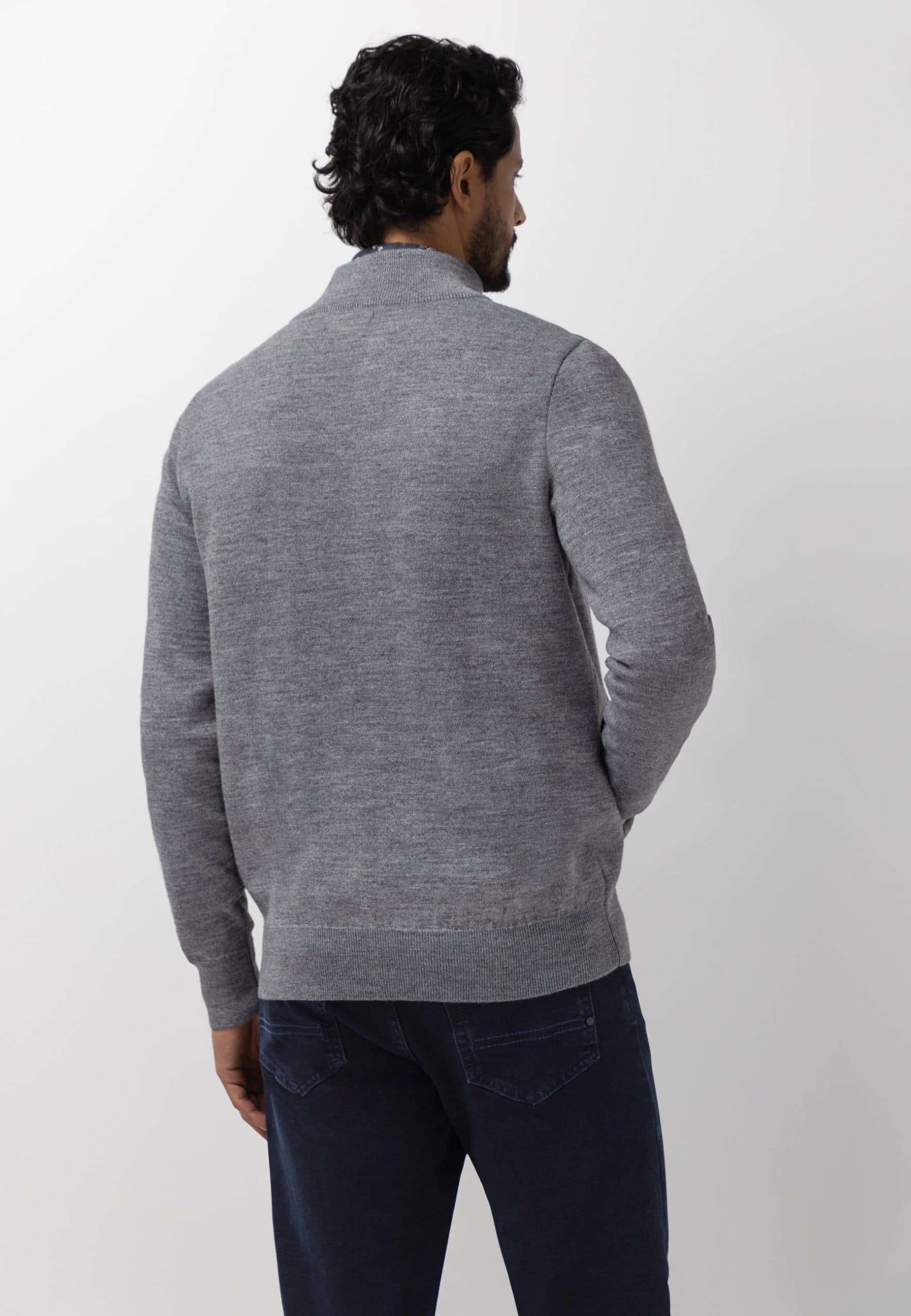 Vest van wolmix 161-26097-9559