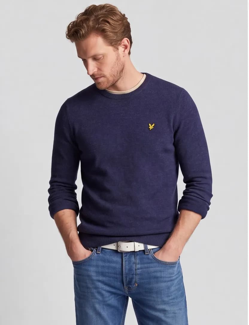 Lyle & Scott lambswool blend crew neck sweater