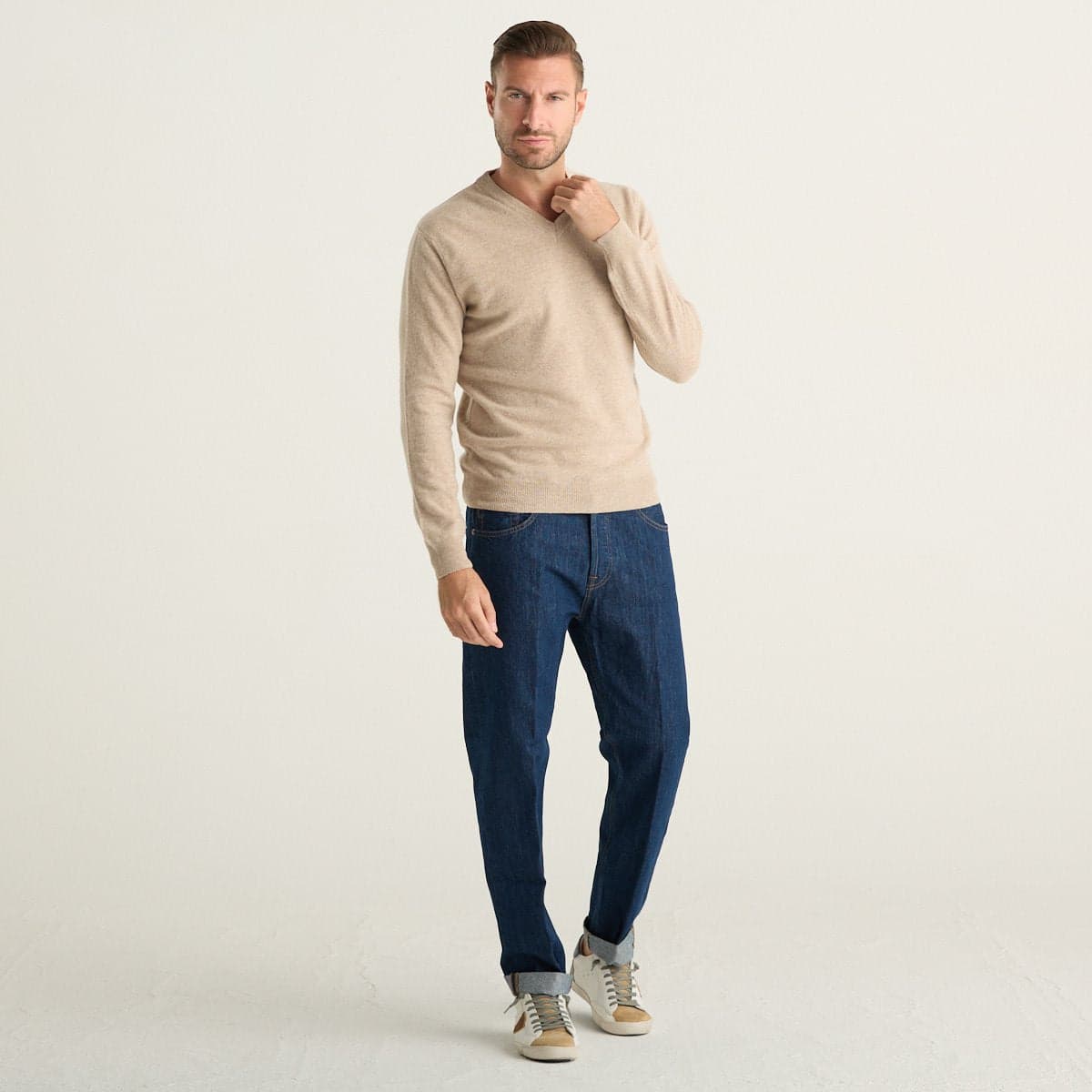 Wool & Co heren V-hals trui