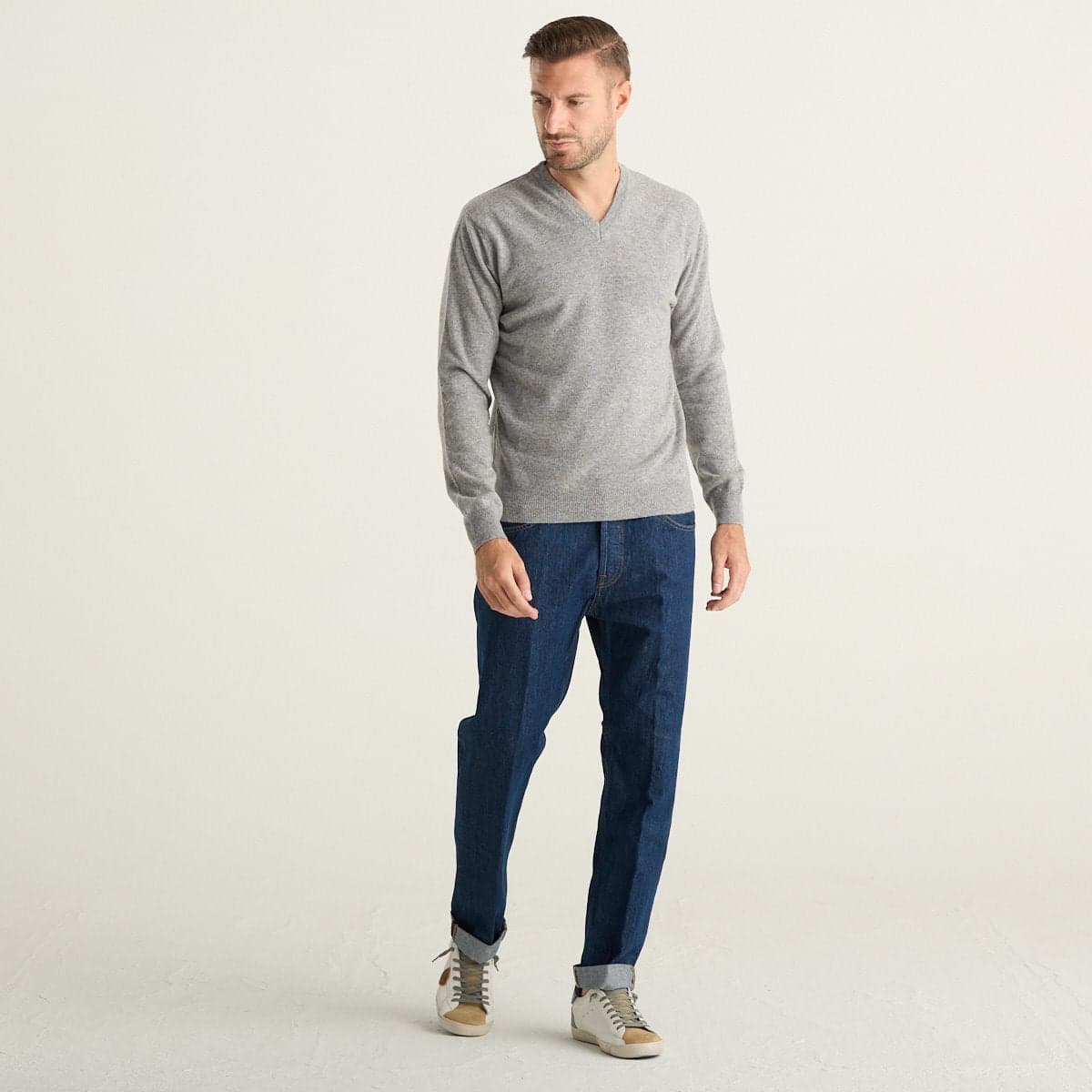 Wool & Co heren V-hals trui