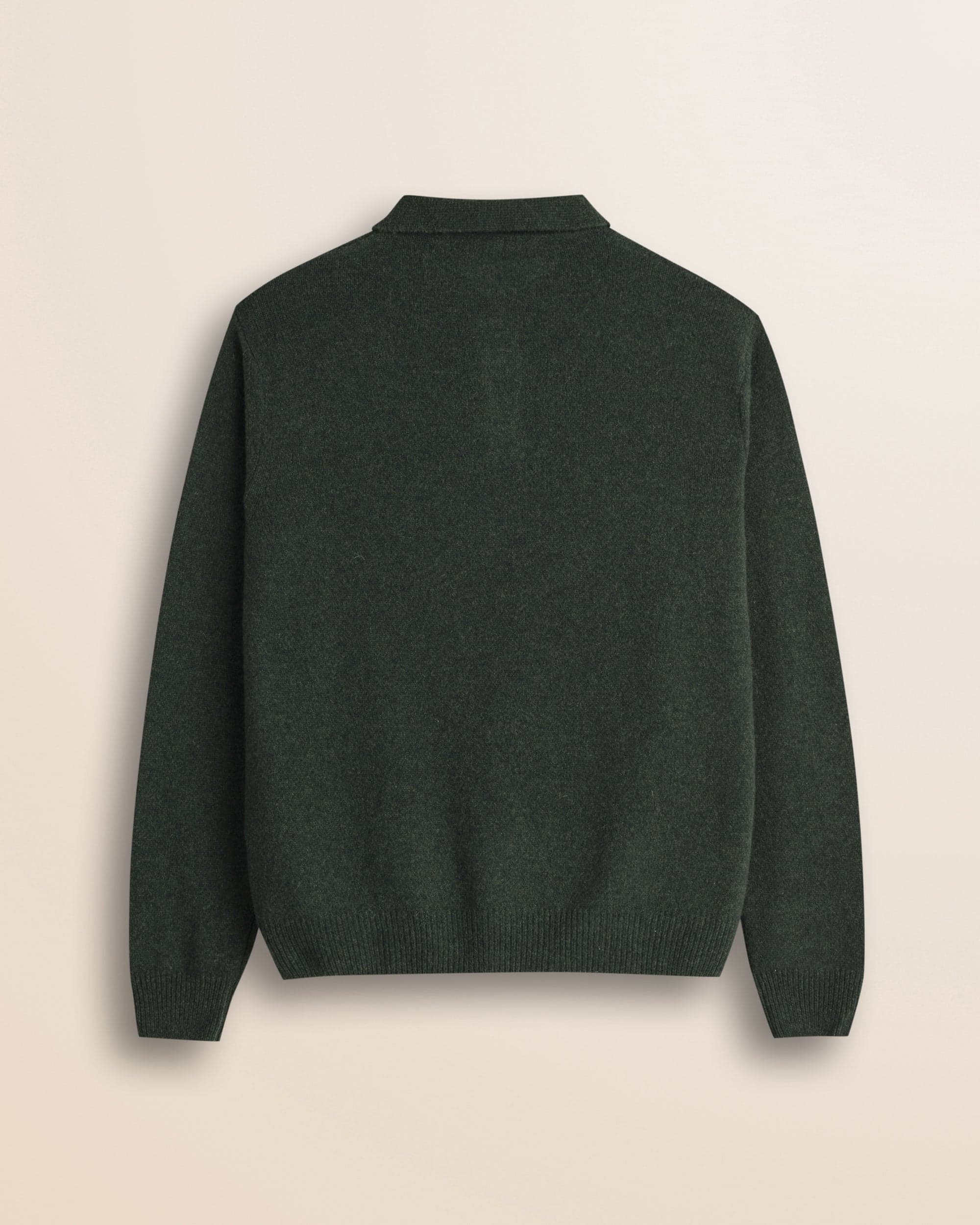 MCS Mouliné lambswool polo sweater