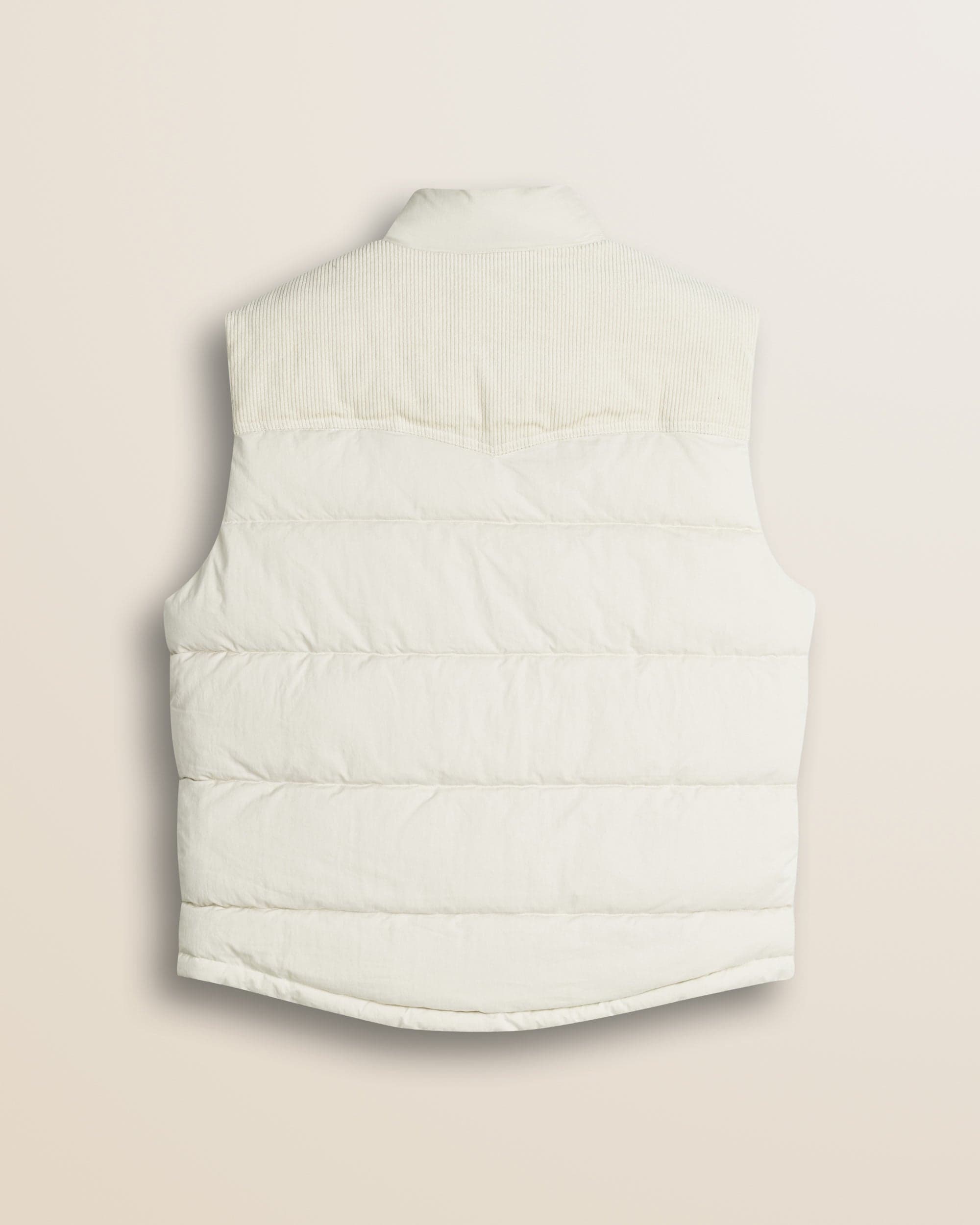 MCS Quilted Padded Ripstop Vest - Gardenia