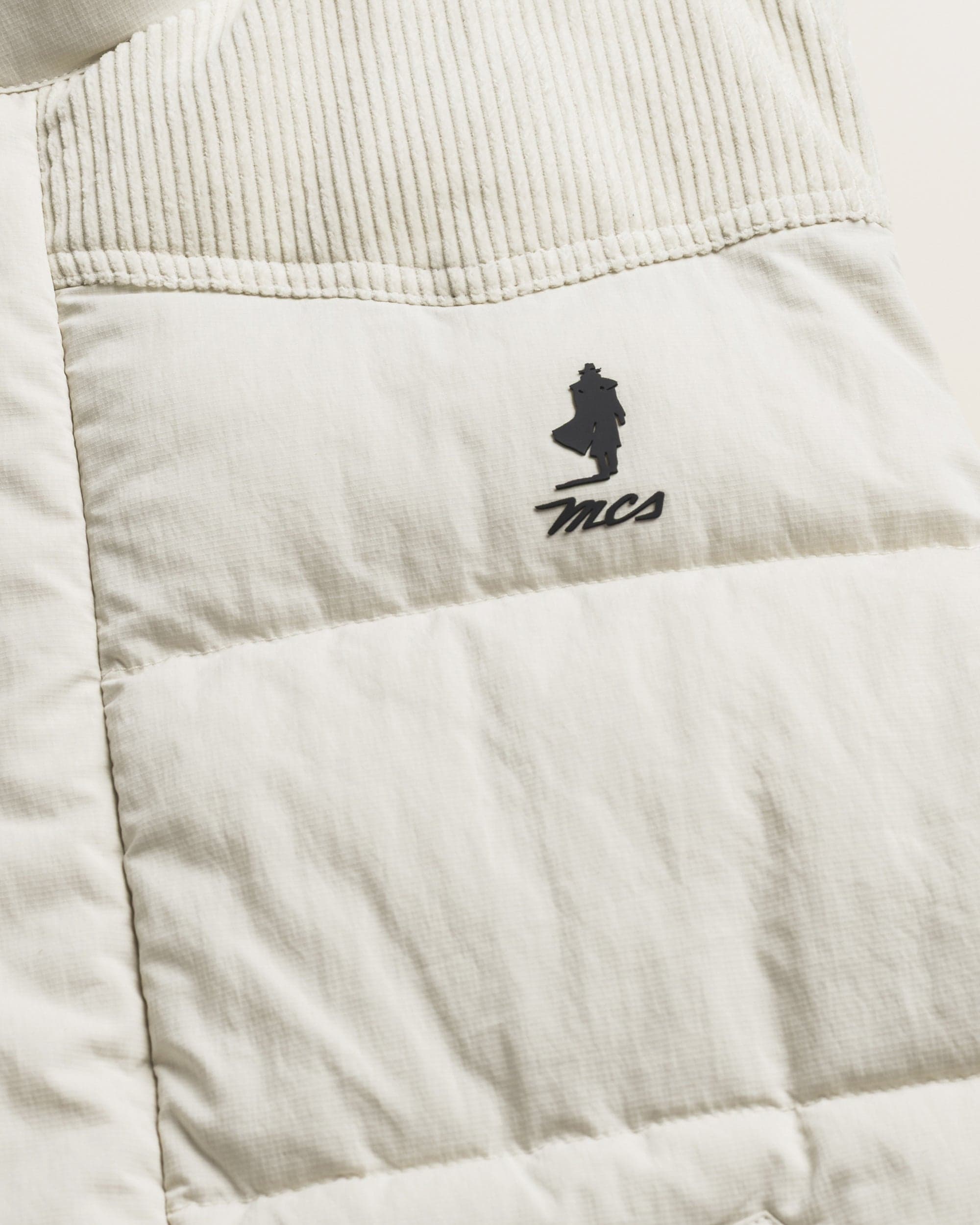 MCS Quilted Padded Ripstop Vest - Gardenia