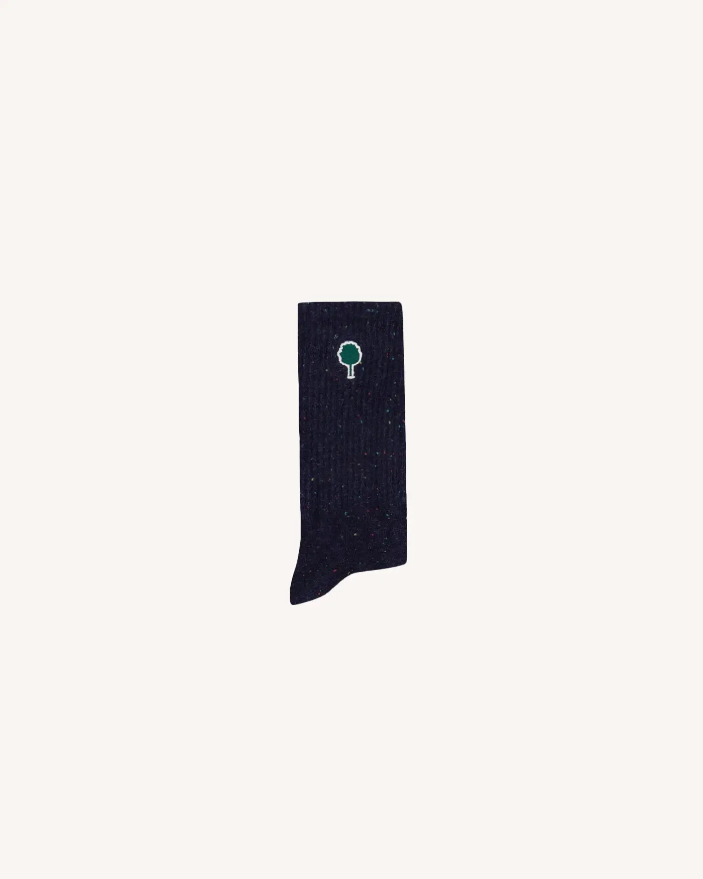 Set van 3 sportieve sokken, marineblauw-ecru-rood (SPORT SOCKS X3)