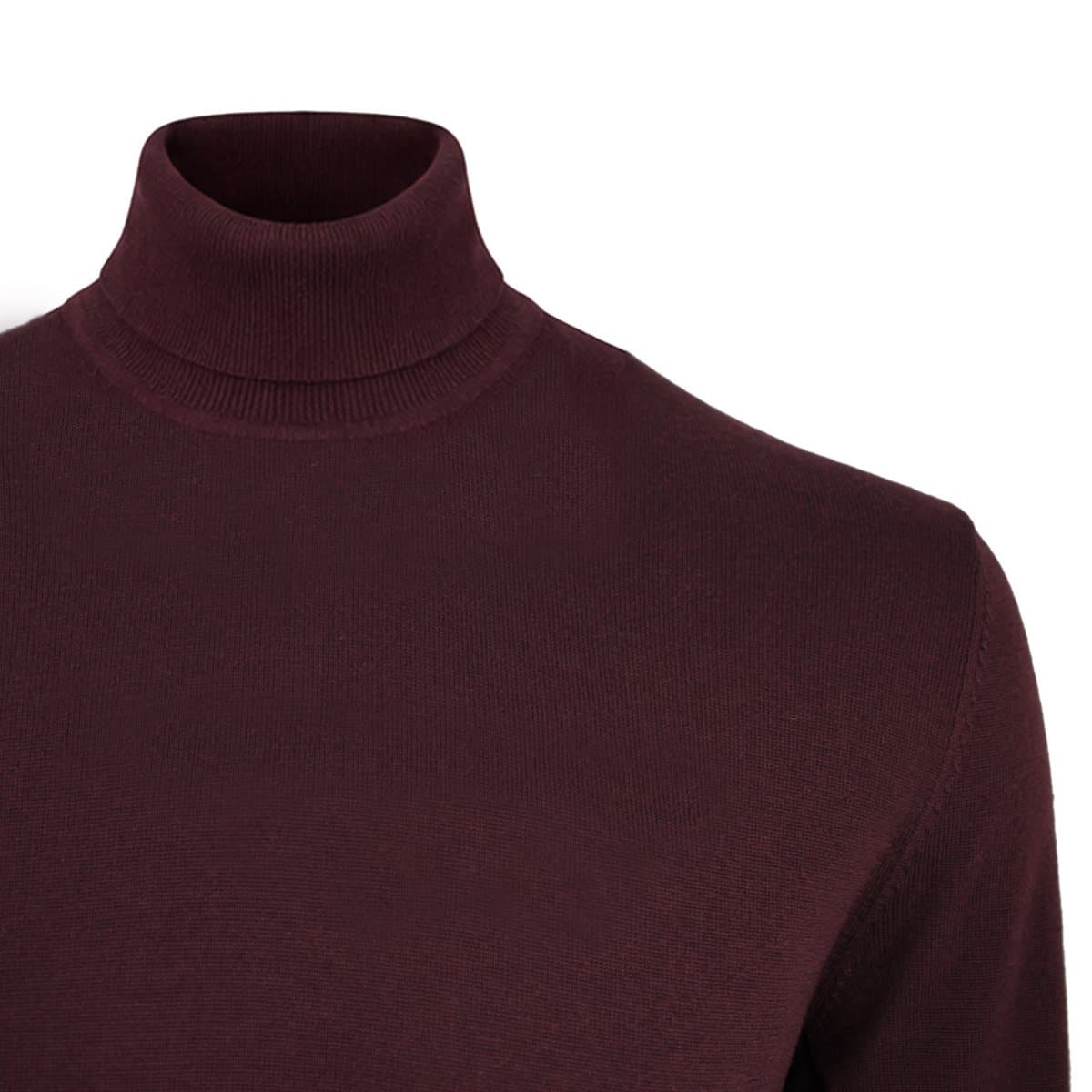OLYMP merino roll-neck sweater 015012/37, Bordeaux