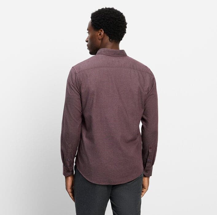 OLYMP Casual shirt, Regular Fit, button-down, Bordeaux