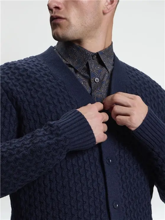 Long Sleeve Texture Cardigan