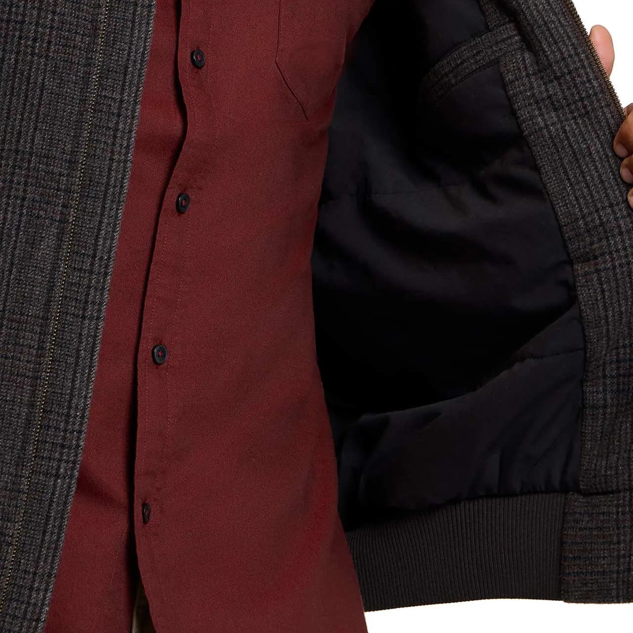 Harrington Bomber Jacket in Dark Brown