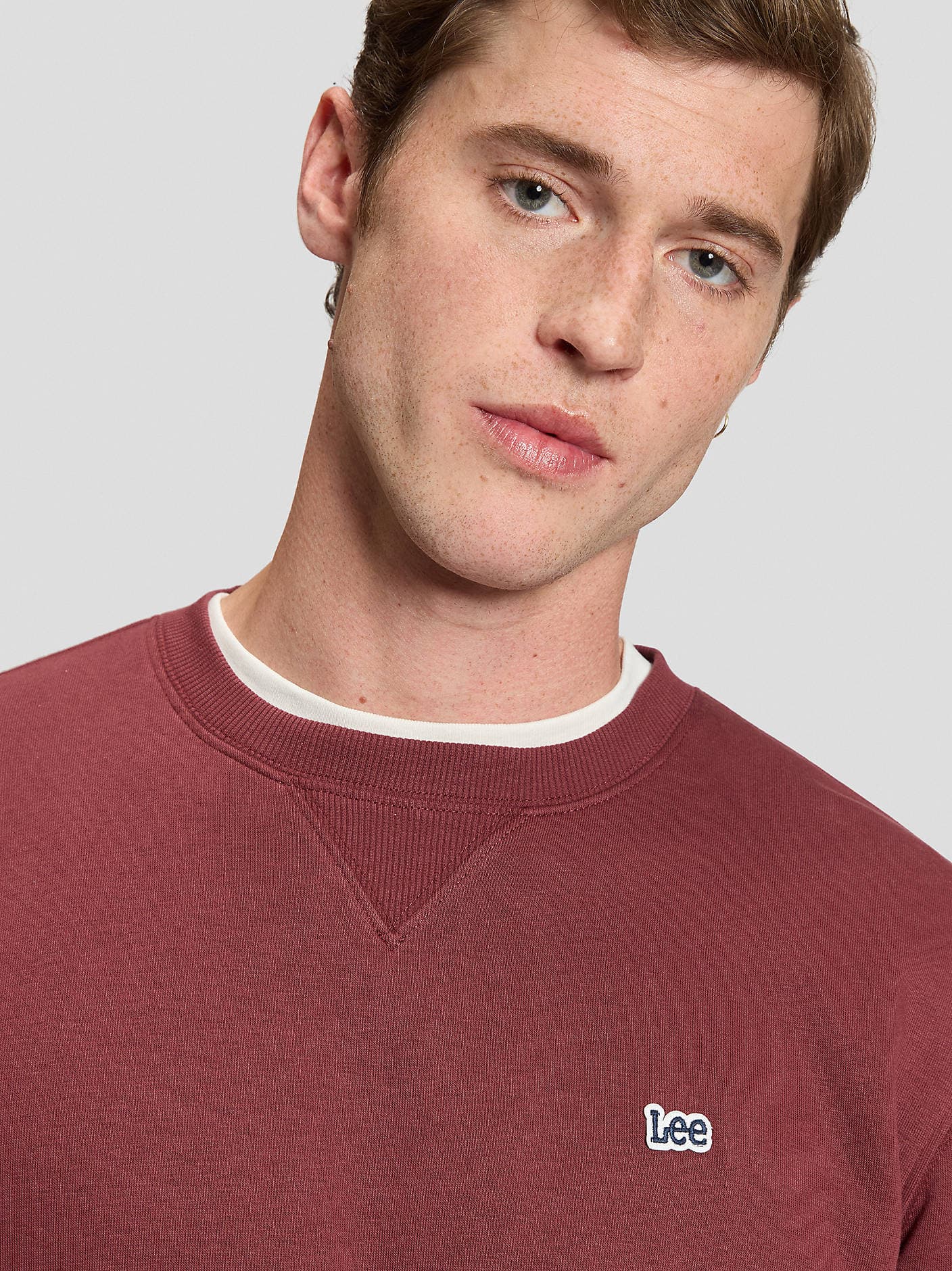 Lee Regular Patch Crew Sweatshirt – Port