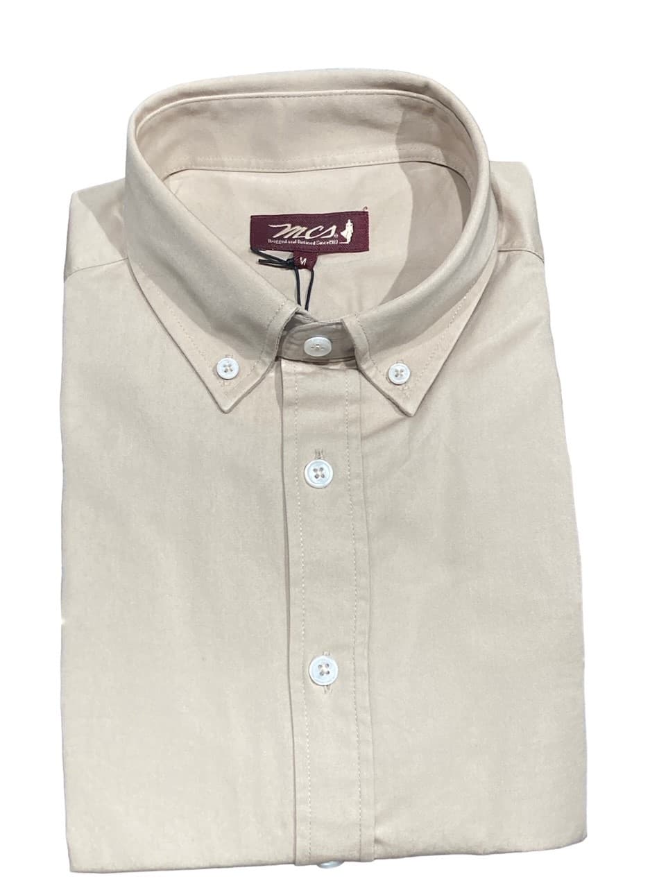 Overdyed gabardine shirt ls