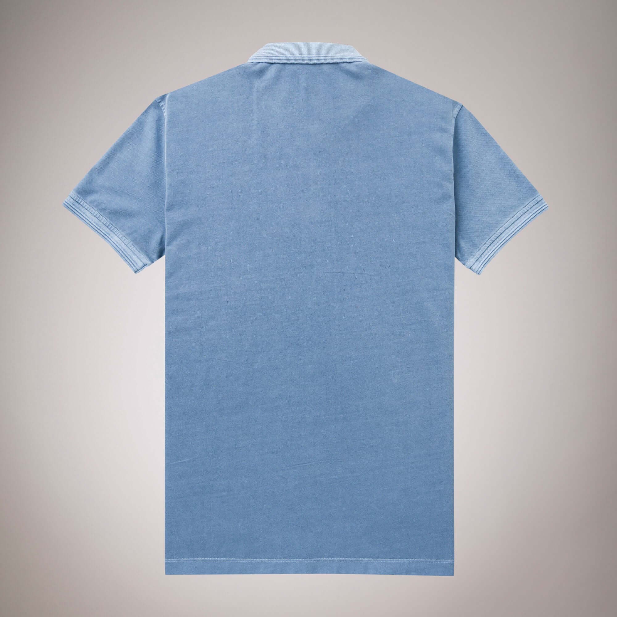 Overdyeed stretch pique polo