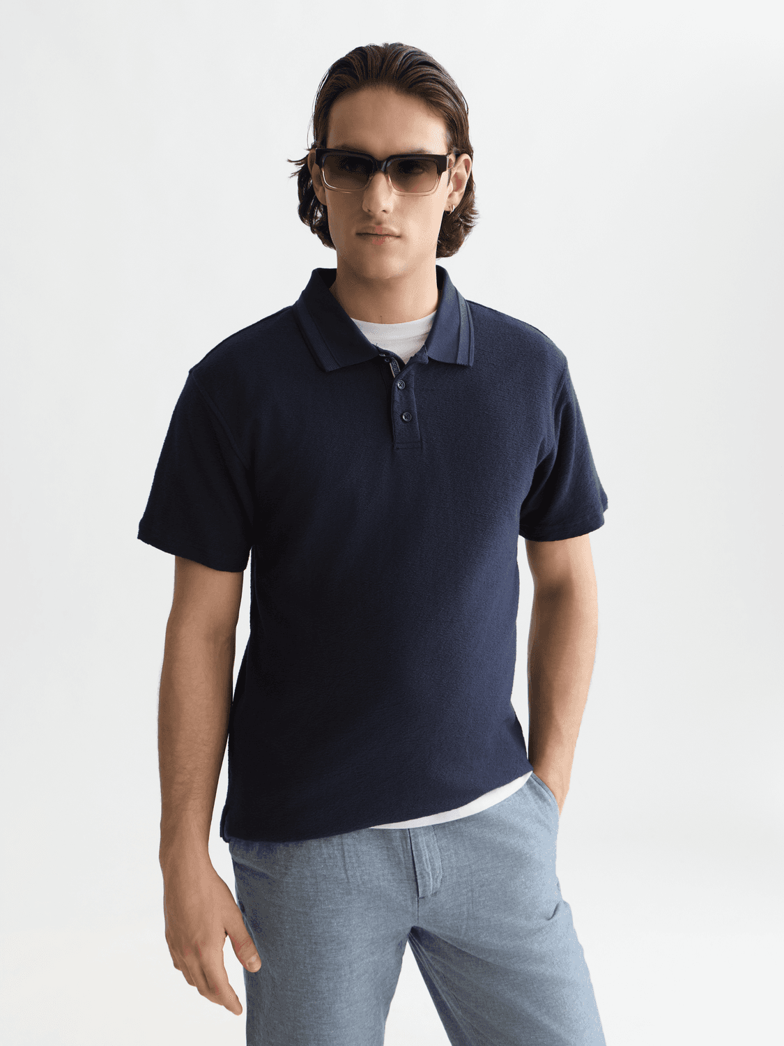 Structured Relaxed-Fit Polo