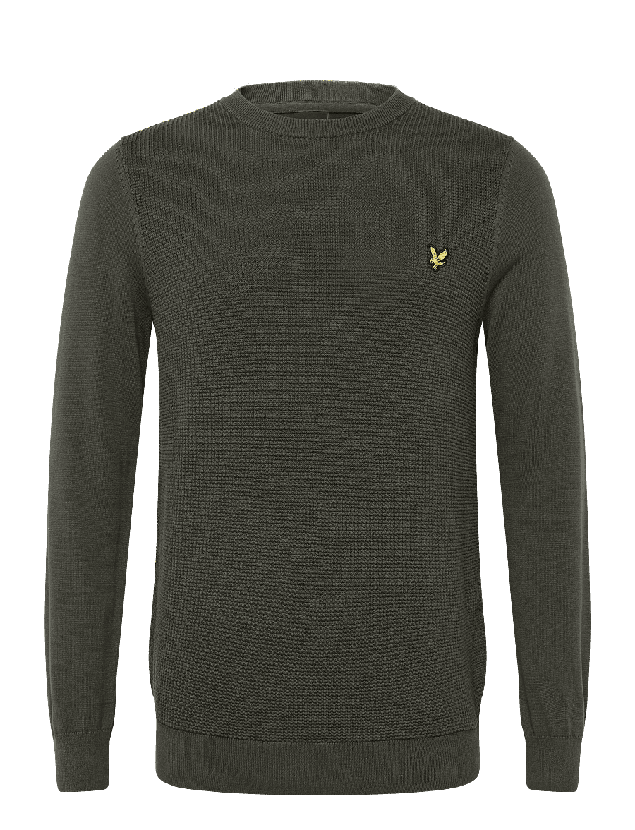 Lyle & Scott Panelled Waffle Knitted Polo
