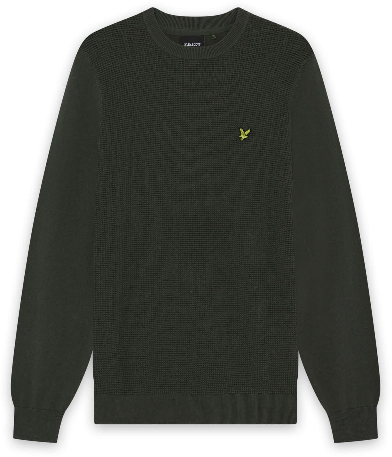 Waffle Front Crew Neck Jumper