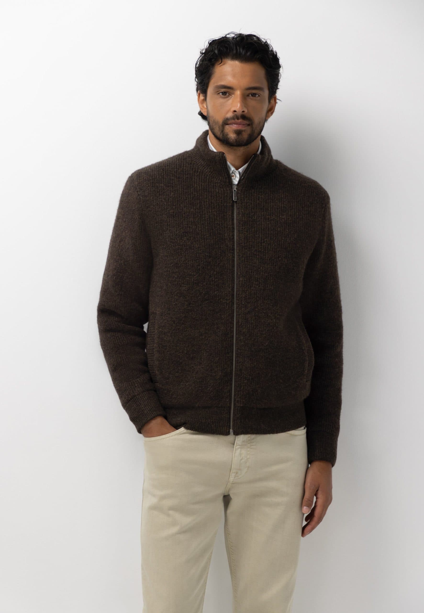 Vest met teddyvoering 161-26123-8900