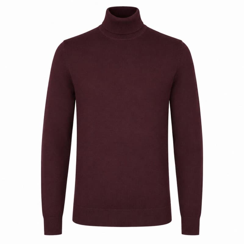 OLYMP merino roll-neck sweater 015012/37, Bordeaux