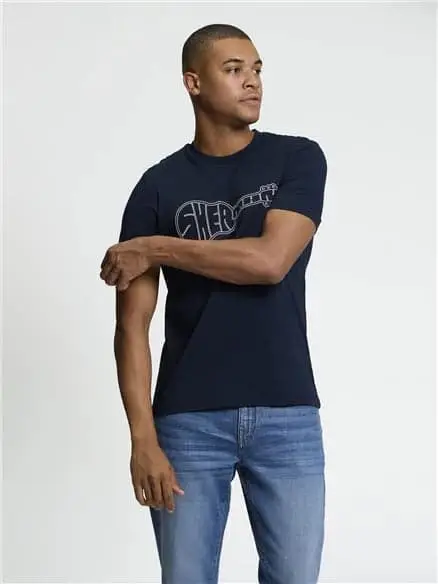 Ben Sherman Short Sleeve Guitar Logo T-shirt