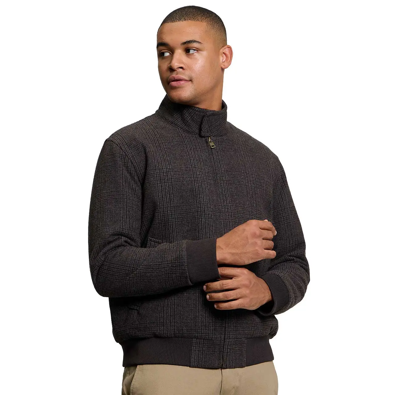 Harrington Bomber Jacket in Dark Brown