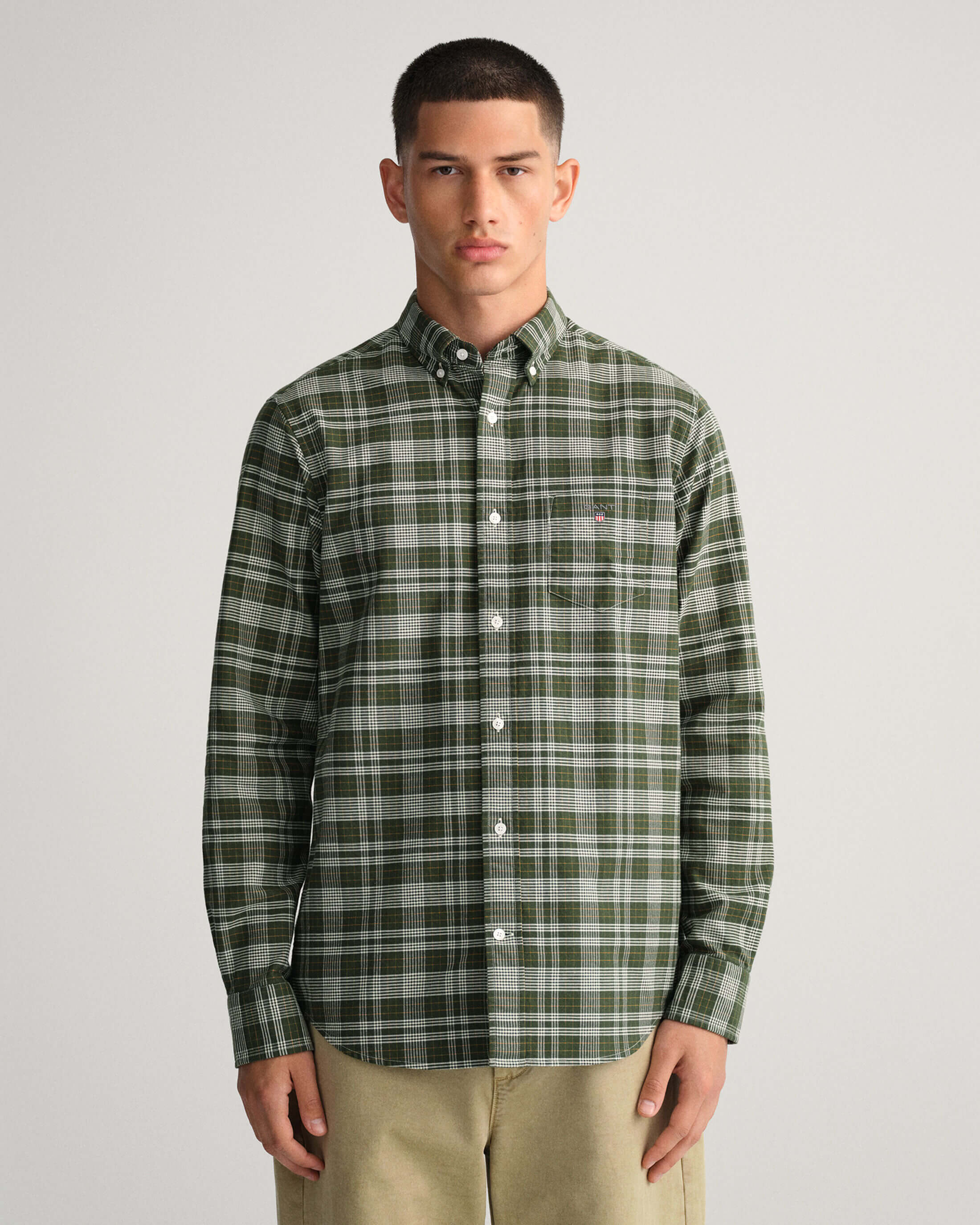Reg oxford check shirt
