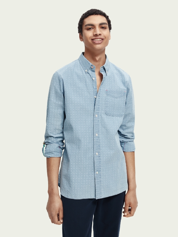 Mini structured shirt wash eff