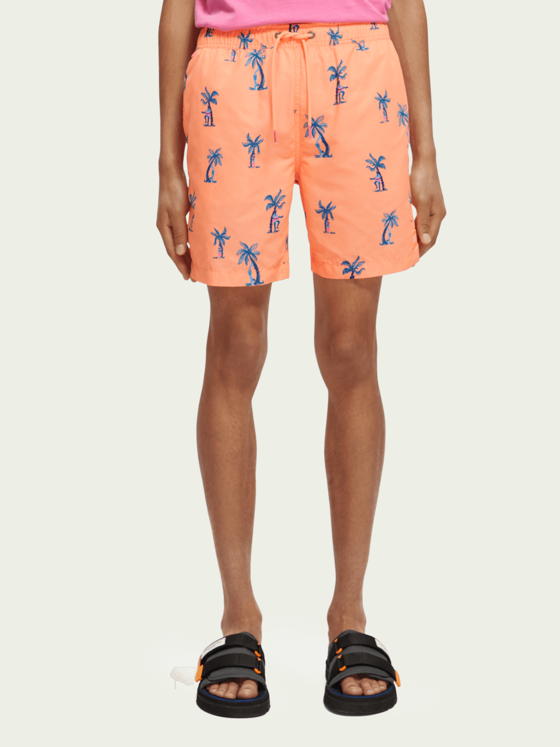 Mid-lenght printed swimshort