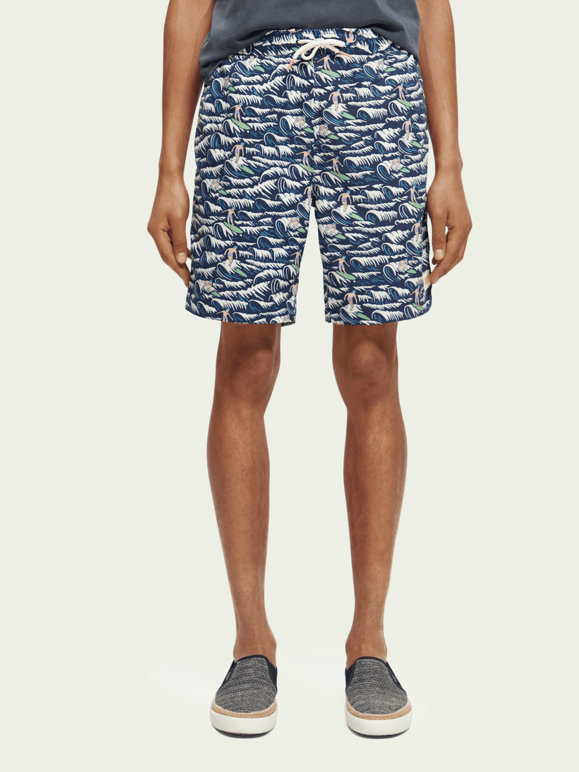 Long lenght printed swimshort