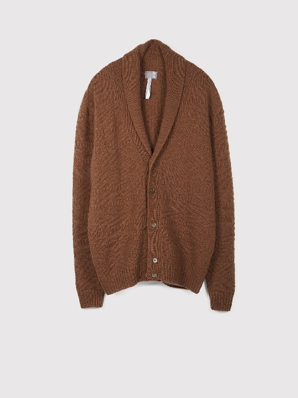 Cardigan met knopen en textuur