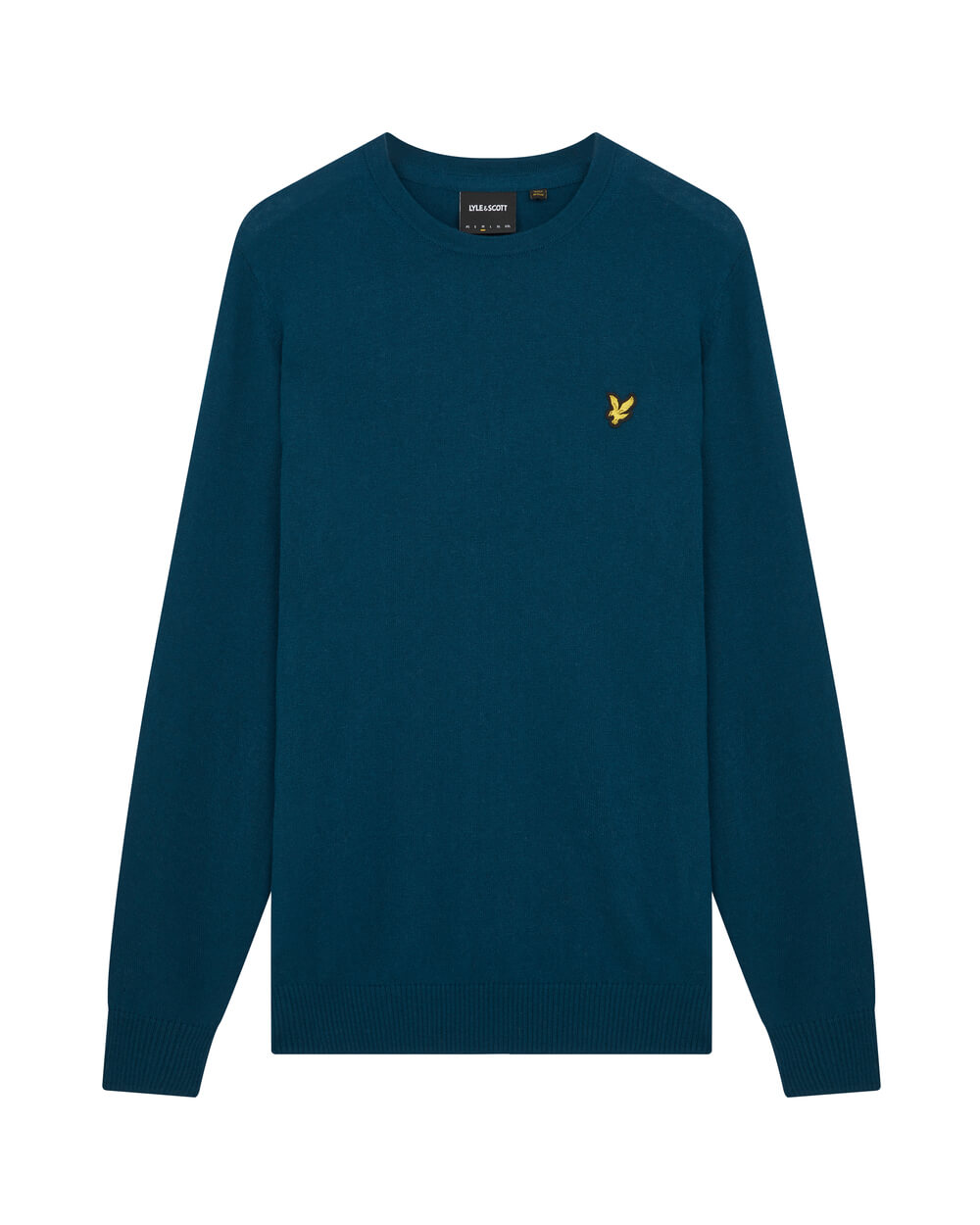 Crew neck cotton merino jumper