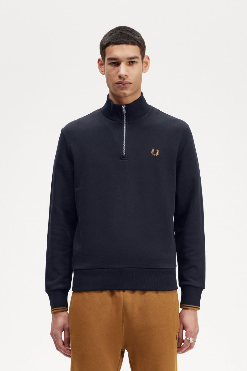 Half zip sweatshirt