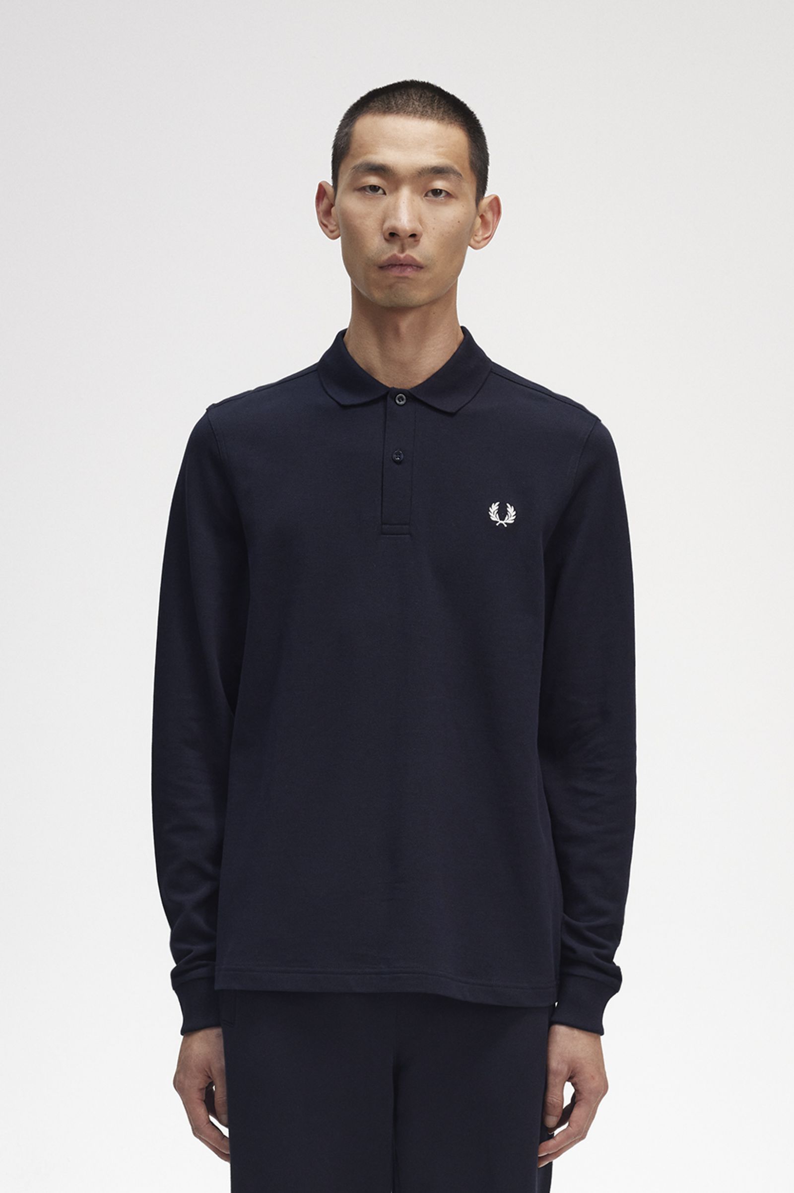 Ls plain fred perry shirt