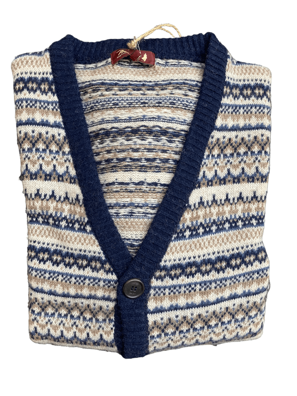 Modern fair isle cardigan