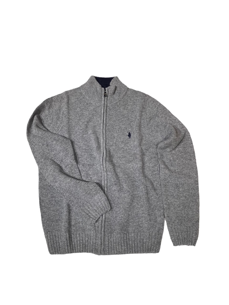 Lambswool full zip sweater
