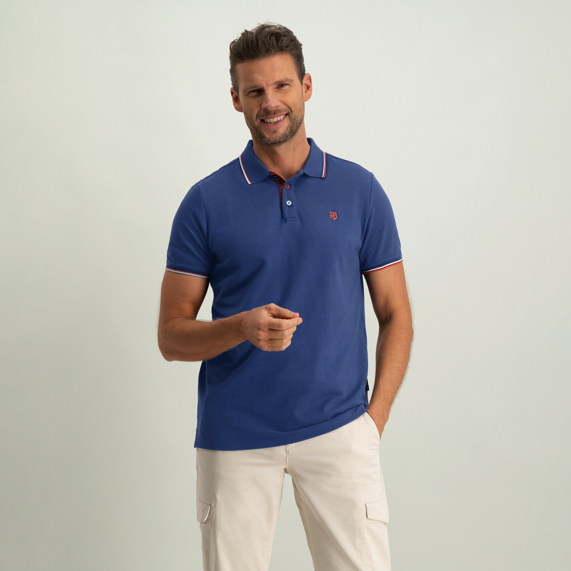 Pique plain poloshirt