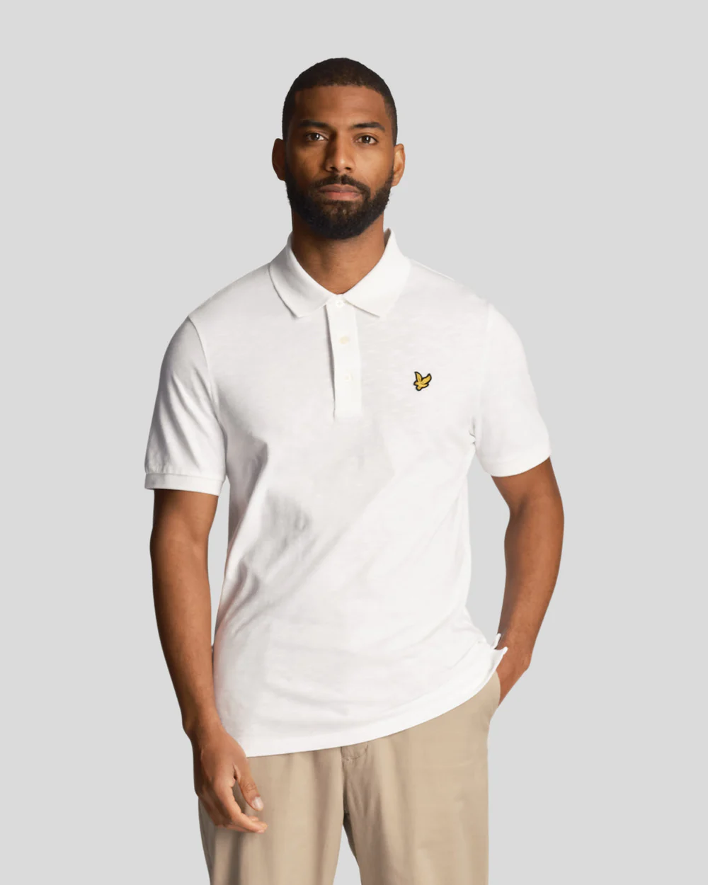 Slub polo shirt